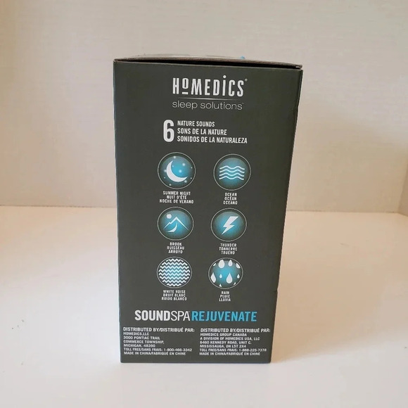 NWOT,Homedics Sleep Solutions,Sound Spa Rejuvenate, Sound Machine. - Picture 7 of 10